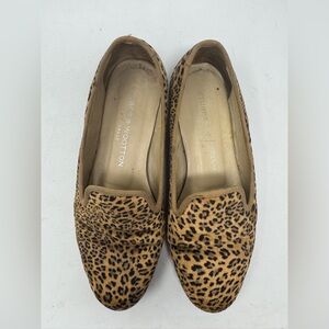 Stubbs & Wootton Leopard Print Loafers 6